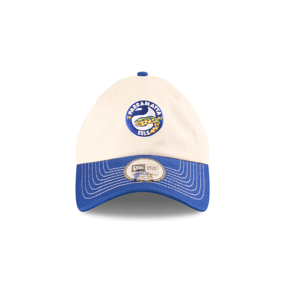 Parramatta Eels Hat - 2025 NRL 2Tone Chrome Contrast Casual Classic Strapback Cap - New Era